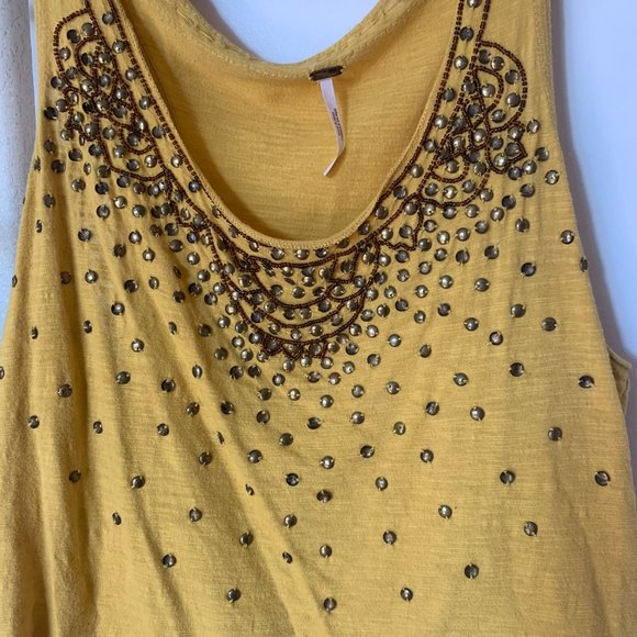 FREE PEOPLE 🌞beaded / embellished racerback tank - Picture 3 of 7